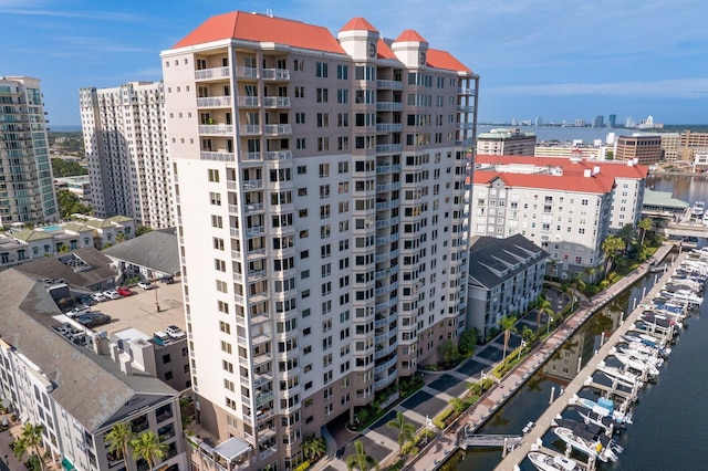 371 Channelside Walk Way Unit 1104, Tampa, FL 33602 - view of apartment building / complex featuring a view of city and a water view