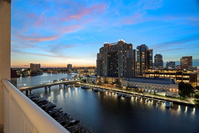 371 Channelside Walk Way Unit 1104, Tampa, FL 33602 - water view featuring nearby urban area and a notable bridge