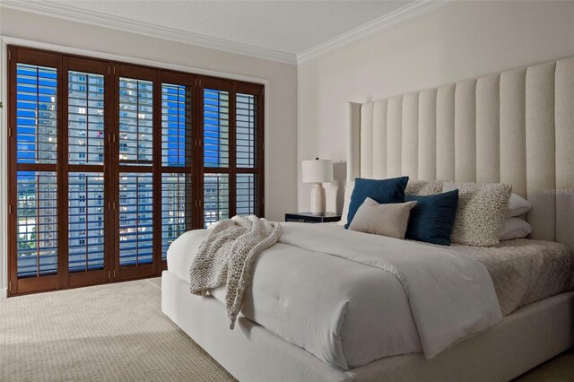 371 Channelside Walk Way Unit 1104, Tampa, FL 33602 - carpeted bedroom featuring crown molding