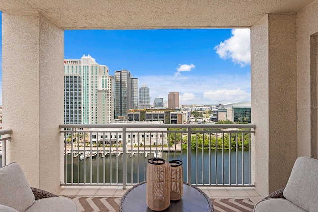 371 Channelside Walk Way Unit 1104, Tampa, FL 33602 - balcony with a view of city and a water view