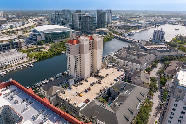 371 Channelside Walk Way Unit 1104, Tampa, FL 33602 - view of urban area with a large body of water and a notable bridge