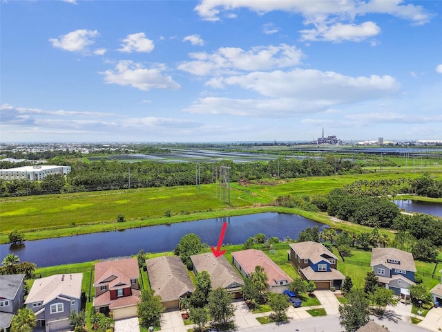 6934 Old Benton Dr, Apollo Beach, FL 33572 - aerial view of residential area with a large body of water