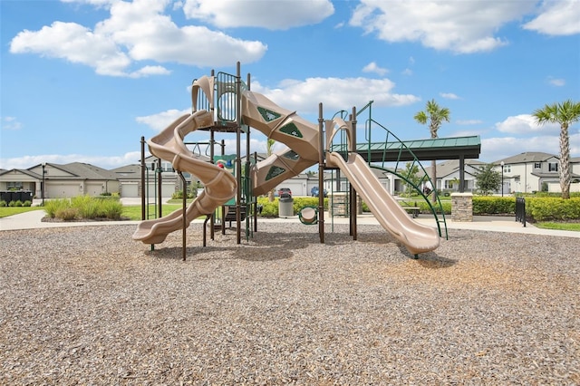33157 Rosewood Bark Way, Wesley Chapel, FL 33545 - community jungle gym featuring a residential view