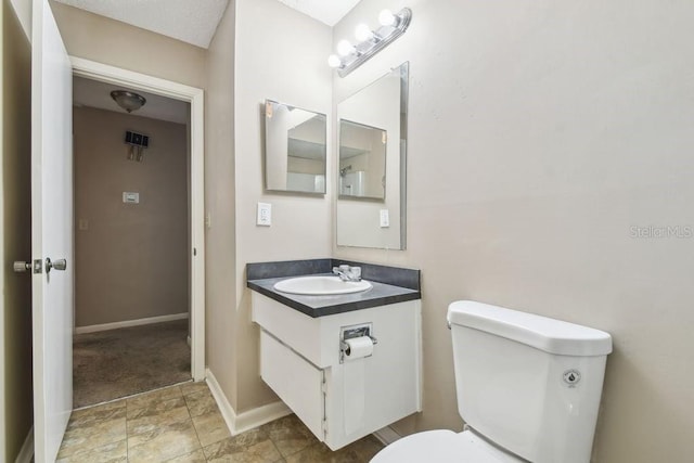 8030 San Bernardino Dr, Port Richey, FL 34668 - half bathroom featuring vanity and toilet