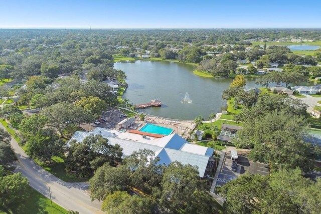 8030 San Bernardino Dr, Port Richey, FL 34668 - bird's eye view of a large body of water and a pool