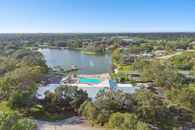 8030 San Bernardino Dr, Port Richey, FL 34668 - aerial view of property and surrounding area featuring a large body of water
