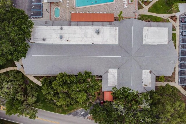 8030 San Bernardino Dr, Port Richey, FL 34668 - bird's eye view of a pool area