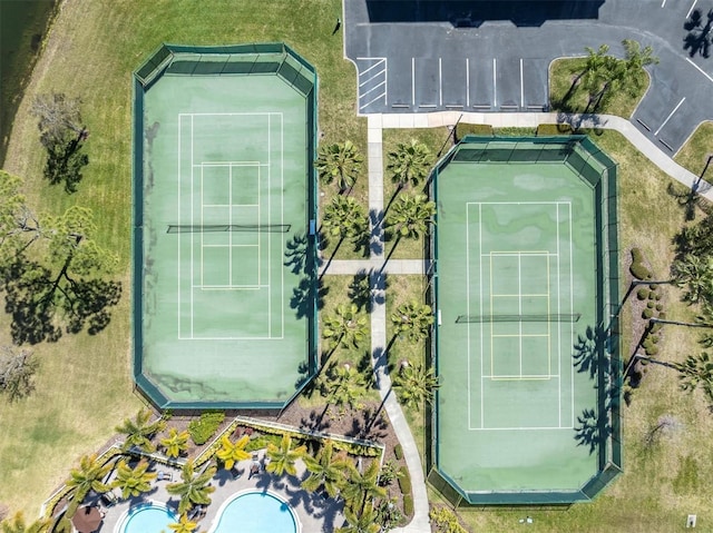 7296 Marathon Dr Unit 603, Seminole, FL 33777 - bird's eye view of a pool area