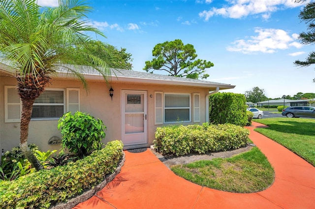2182 Corinne Ct S Unit C, Saint Petersburg, FL 33712 - doorway to property with stucco siding