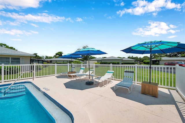 2182 Corinne Ct S Unit C, Saint Petersburg, FL 33712 - view of swimming pool with a patio area