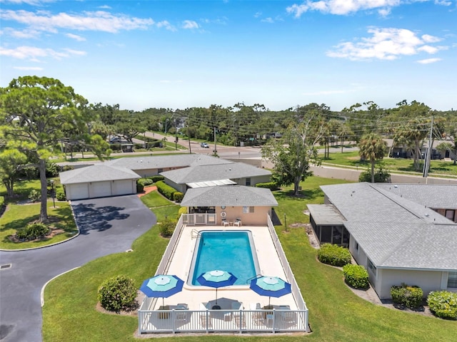 2182 Corinne Ct S Unit C, Saint Petersburg, FL 33712 - view of pool featuring a yard and a patio