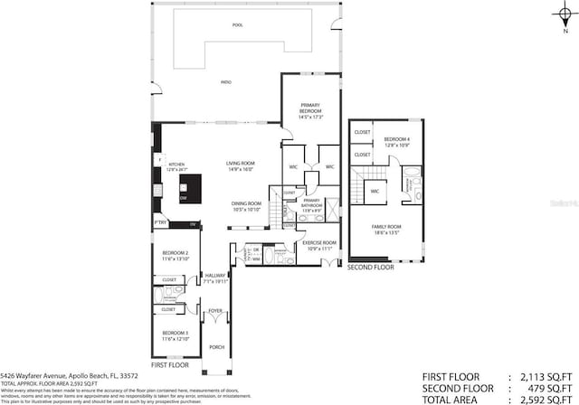 5426 Wayfarer Ave, Apollo Beach, FL 33572 - view of floor plan / room layout