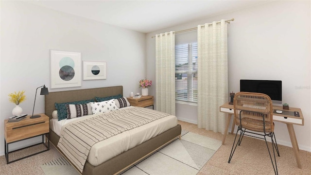 2769 Gardiner Ln, Zephyrhills, FL 33541 - bedroom with a desk and carpet flooring