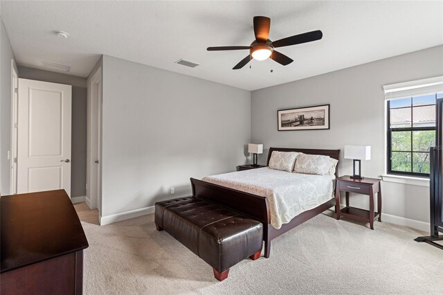 1507 Amarone Pl, Lutz, FL 33548 - bedroom with light carpet and ceiling fan