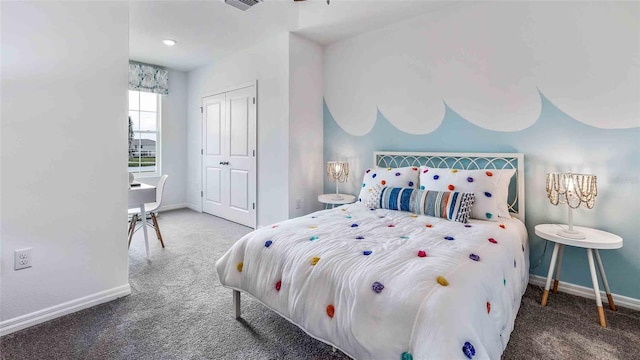 8094 Swan Mist Way, Wesley Chapel, FL 33545 - bedroom featuring carpet flooring and a closet