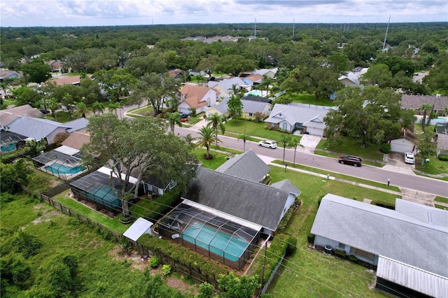 1437 Stonehenge Way, Palm Harbor, FL 34683 - aerial view of residential area with a pool area