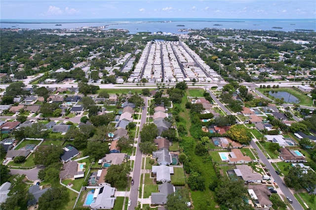 1437 Stonehenge Way, Palm Harbor, FL 34683 - aerial view of property's location featuring a nearby body of water and nearby suburban area