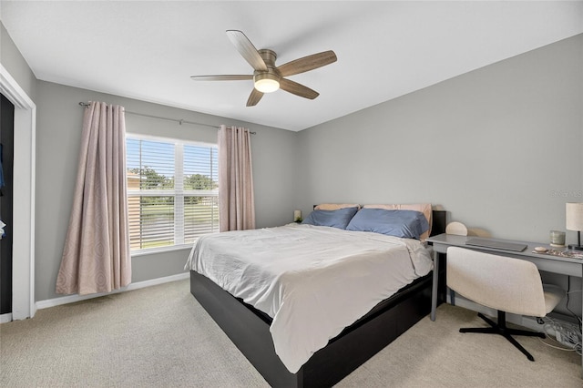 6919 Hawthorne Trace Ln, Riverview, FL 33578 - bedroom featuring carpet floors and a ceiling fan