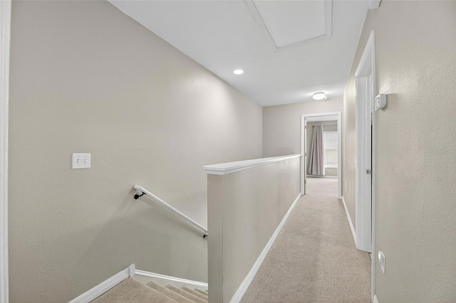 6919 Hawthorne Trace Ln, Riverview, FL 33578 - hall with an upstairs landing and carpet flooring
