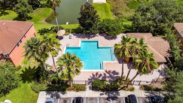 6919 Hawthorne Trace Ln, Riverview, FL 33578 - bird's eye view of a pool area
