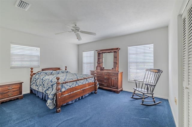 1302 Ivywood Dr, Brandon, FL 33510 - bedroom featuring carpet and a ceiling fan