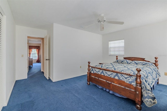 1302 Ivywood Dr, Brandon, FL 33510 - carpeted bedroom featuring baseboards and ceiling fan