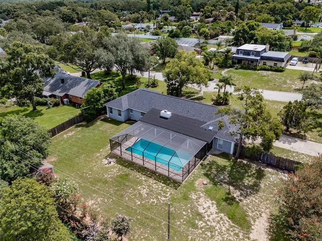1302 Ivywood Dr, Brandon, FL 33510 - aerial view of residential area with a pool