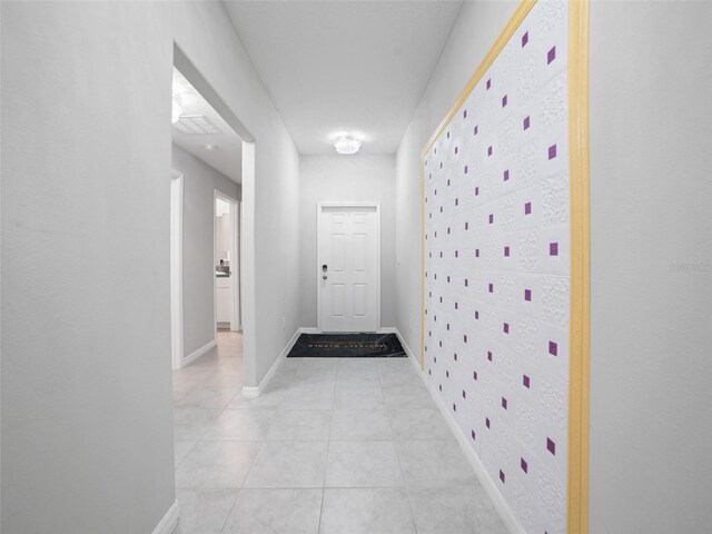 13646 Wild Ginger St, Riverview, FL 33579 - hallway with baseboards and light tile patterned flooring
