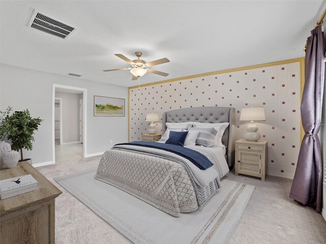 13646 Wild Ginger St, Riverview, FL 33579 - bedroom featuring light colored carpet and ceiling fan