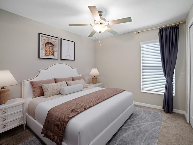 13646 Wild Ginger St, Riverview, FL 33579 - carpeted bedroom with baseboards and ceiling fan