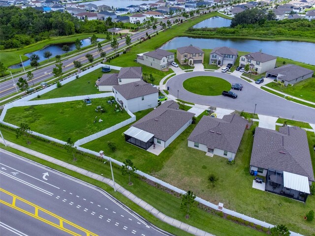13646 Wild Ginger St, Riverview, FL 33579 - aerial view of residential area featuring a large body of water