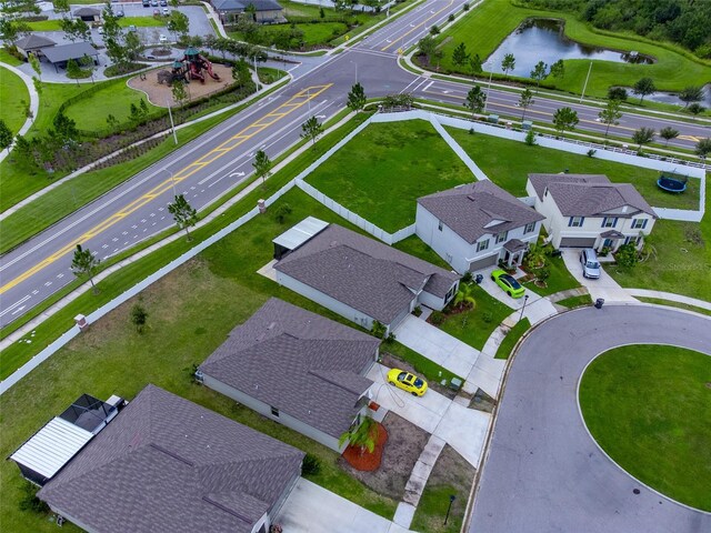 13646 Wild Ginger St, Riverview, FL 33579 - aerial perspective of suburban area featuring a nearby body of water