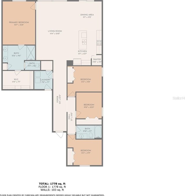 13646 Wild Ginger St, Riverview, FL 33579 - view of floor plan / room layout
