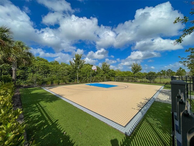 13646 Wild Ginger St, Riverview, FL 33579 - view of community with basketball court and view of wooded area