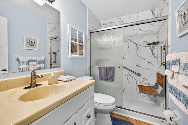 2201 Hartlebury Way Unit 2201, Sun City Center, FL 33573 - bathroom with vanity and a marble finish shower
