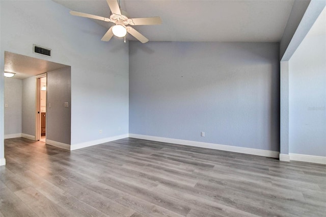 14865 Seminole Trl, Seminole, FL 33776 - spare room featuring a ceiling fan and wood finished floors