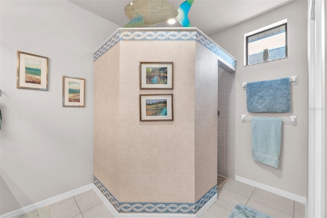321 Silver Falls Dr, Apollo Beach, FL 33572 - full bathroom with walk in shower and tile patterned floors