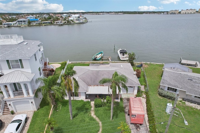 16033 Redington Dr, Redington Beach, FL 33708 - aerial view of residential area with a large body of water