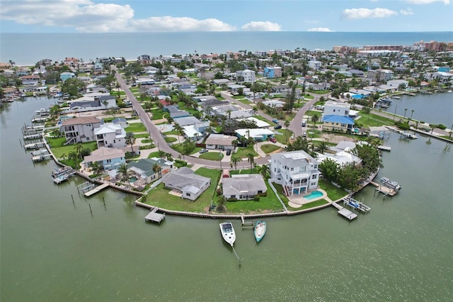 16033 Redington Dr, Redington Beach, FL 33708 - aerial perspective of suburban area with a large body of water