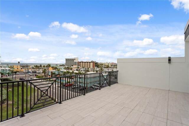 11605 1st St E Unit 2, Treasure Island, FL 33706 - patio / terrace with a water view and a city view