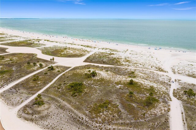 11605 1st St E Unit 2, Treasure Island, FL 33706 - aerial overview of property's location featuring waterfront with a beach