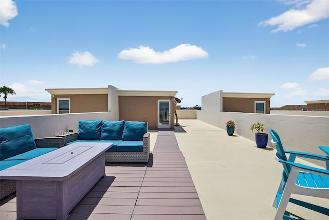 2756 Reserve Ct, Dunedin, FL 34698 - deck with outdoor lounge area