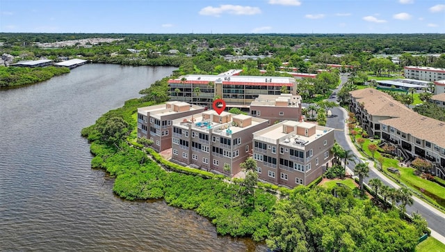 2756 Reserve Ct, Dunedin, FL 34698 - bird's eye view of a nearby body of water and a tree filled landscape