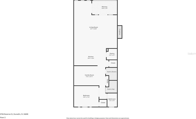 2756 Reserve Ct, Dunedin, FL 34698 - view of property floor plan