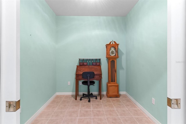2468 Magnolia Cir, North Port, FL 34289 - home office with light tile patterned floors and baseboards