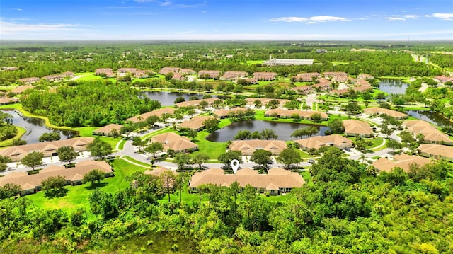 2468 Magnolia Cir, North Port, FL 34289 - aerial view of residential area featuring a large body of water