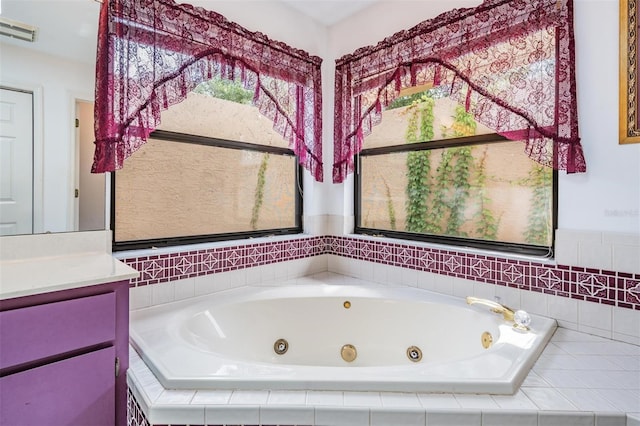 3685 N Palomino Ter, Beverly Hills, FL 34465 - full bath featuring a whirlpool tub and vanity