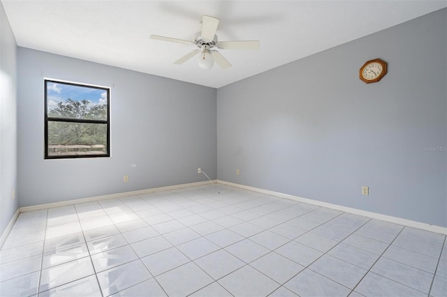 3685 N Palomino Ter, Beverly Hills, FL 34465 - unfurnished room featuring a ceiling fan and light tile patterned floors