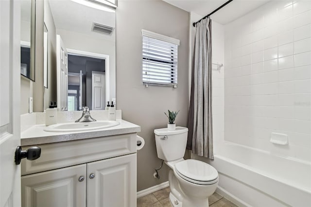 1914 E 4th Ave Unit 2, Tampa, FL 33605 - full bathroom with vanity, shower / bath combination with curtain, and tile patterned flooring