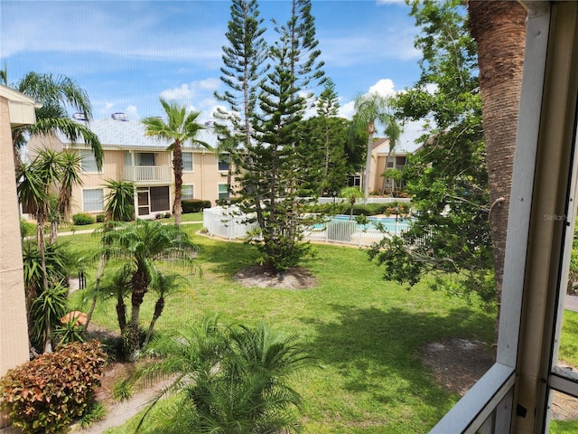 6356 7th Ave W Unit 6356, Bradenton, FL 34209 - view of yard featuring a swimming pool